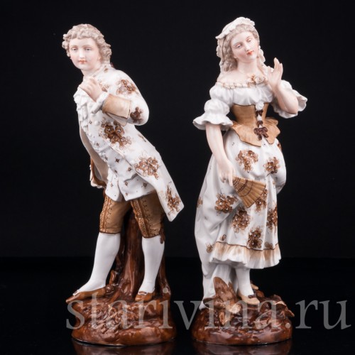 Галантная пара, Richard Eckert & Co, Германия, 19 в