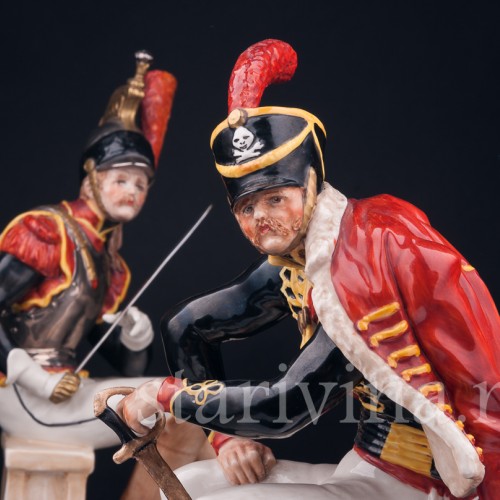 Гусар и Кирасир, Capodimonte, Италия, сер. 20 в