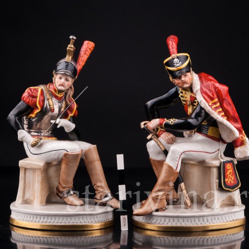 Гусар и Кирасир, Capodimonte, Италия, сер. 20 в