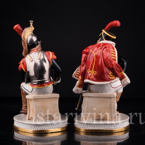 Гусар и Кирасир, Capodimonte, Италия, сер. 20 в