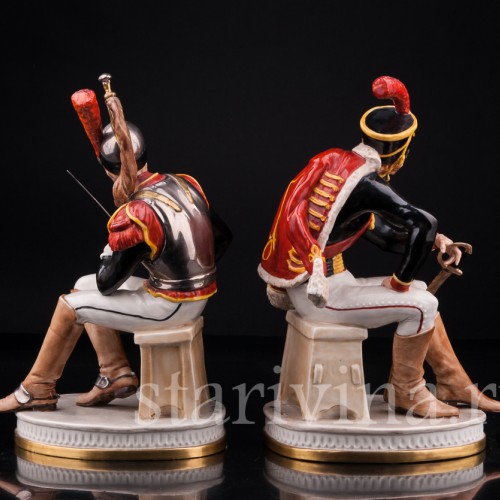 Гусар и Кирасир, Capodimonte, Италия, сер. 20 в