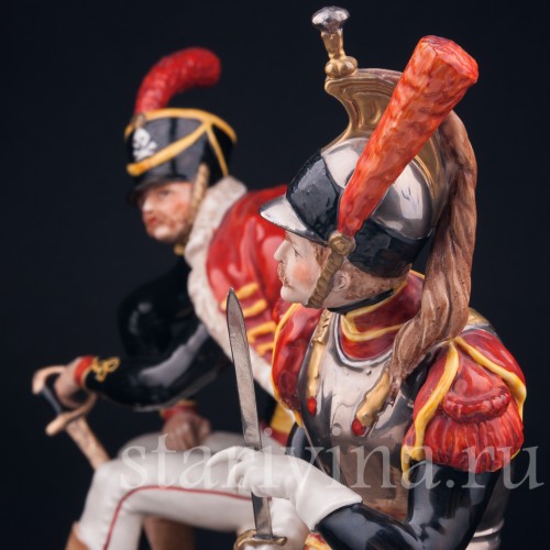 Гусар и Кирасир, Capodimonte, Италия, сер. 20 в
