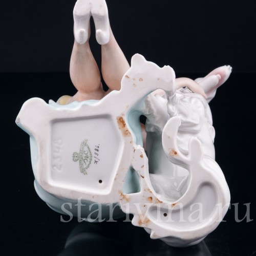 Девушка с борзой, Bohemia, Haas & Czjzek, Чехия, 1930 гг