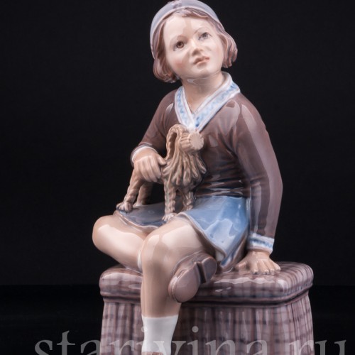 Девочка с рождественским козликом, Dahl Jensen, Дания