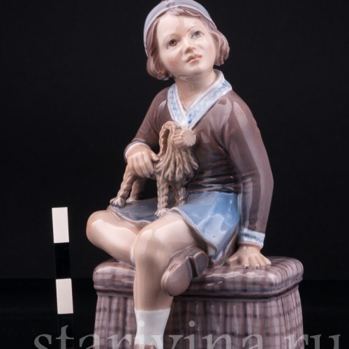 Девочка с рождественским козликом, Dahl Jensen, Дания