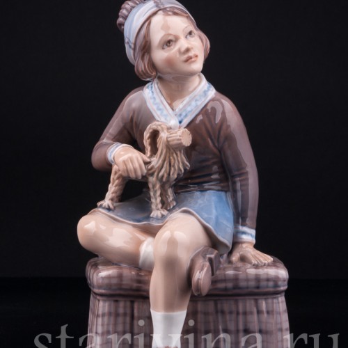 Девочка с рождественским козликом, Dahl Jensen, Дания