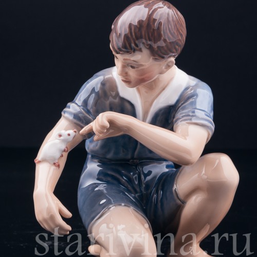 Мальчик с мышкой, Dahl Jensen, Дания, сер. 20 в