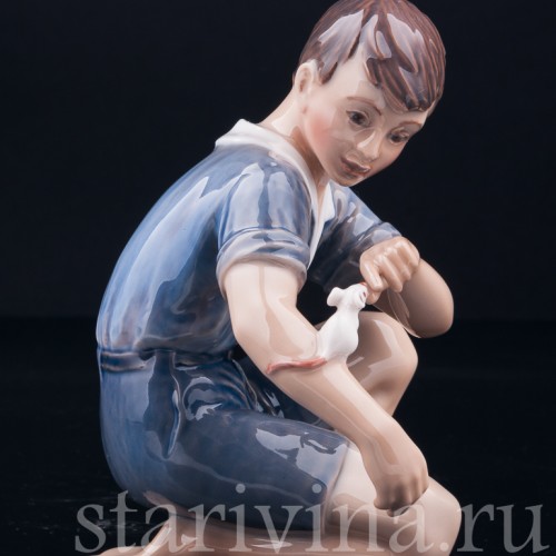 Мальчик с мышкой, Dahl Jensen, Дания, сер. 20 в