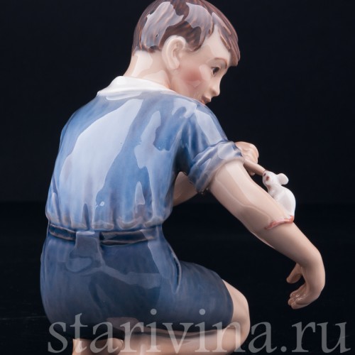 Мальчик с мышкой, Dahl Jensen, Дания, сер. 20 в