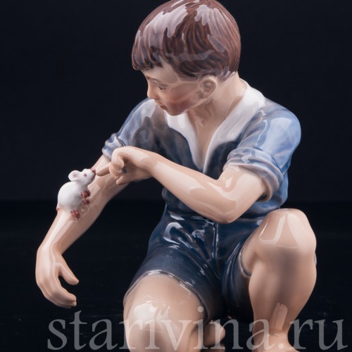 Мальчик с мышкой, Dahl Jensen, Дания, сер. 20 в