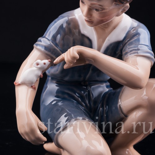 Мальчик с мышкой, Dahl Jensen, Дания, сер. 20 в