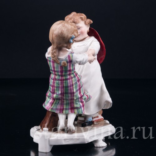 Играющие девочки, E. A. Muller, Германия, нач. 20 в
