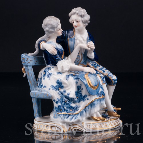 Пара на скамейке, Volkstedt, Германия, вт. пол. 20 в