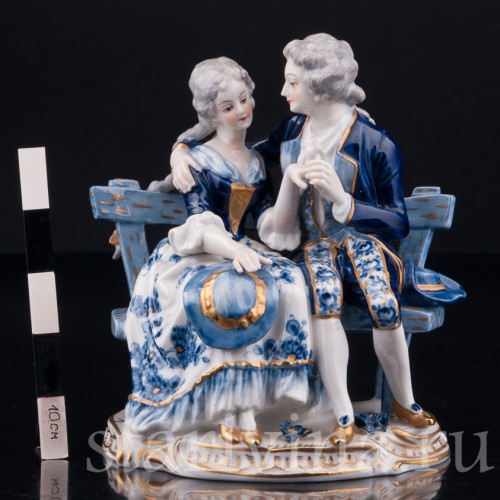 Пара на скамейке, Volkstedt, Германия, вт. пол. 20 в