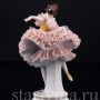 Балерина в розовом платье, кружевная, Muller & Co, Германия, нач. 20 в