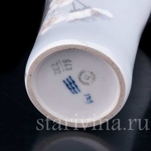 Фарфоровая Ваза "Пора цветения", Royal Copenhagen, Дания, 1908-24 гг.