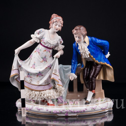 Галантная пара, Sitzendorf, Германия, вт. пол. 20 в