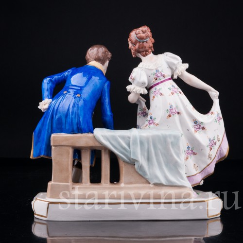 Галантная пара, Sitzendorf, Германия, вт. пол. 20 в