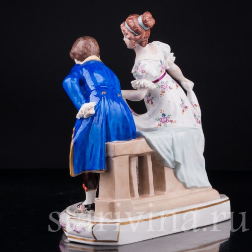 Галантная пара, Sitzendorf, Германия, вт. пол. 20 в