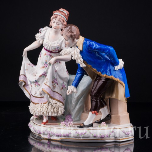 Галантная пара, Sitzendorf, Германия, вт. пол. 20 в