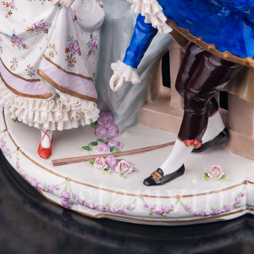 Галантная пара, Sitzendorf, Германия, вт. пол. 20 в