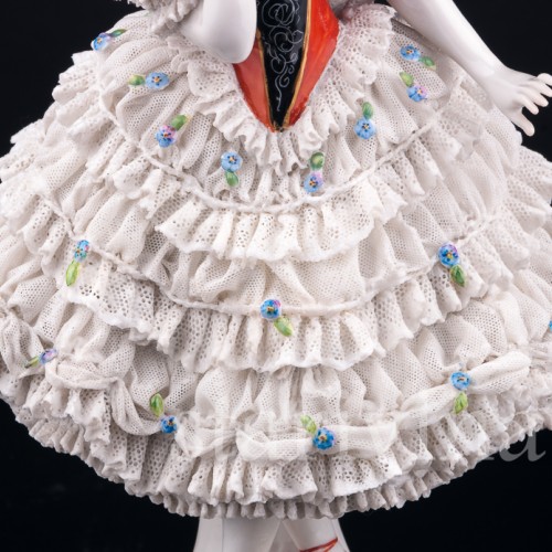 Девушка в кружевном платье, Volkstedt, Германия, до 1935 г