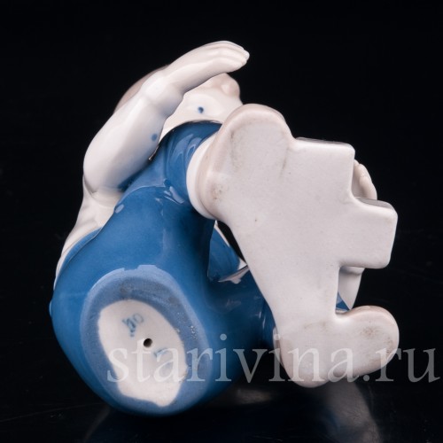Фигурка из фарфора Мальчик с кубиками, Grafenthal, Германия, вт. пол. 20 в.