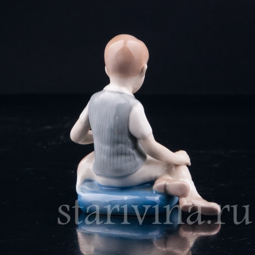 Верные друзья, мальчик с собакой, Grafenthal, Германия, вт. пол. 20 в