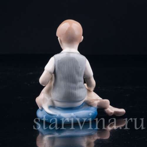 Верные друзья, мальчик с собакой, Grafenthal, Германия, вт. пол. 20 в