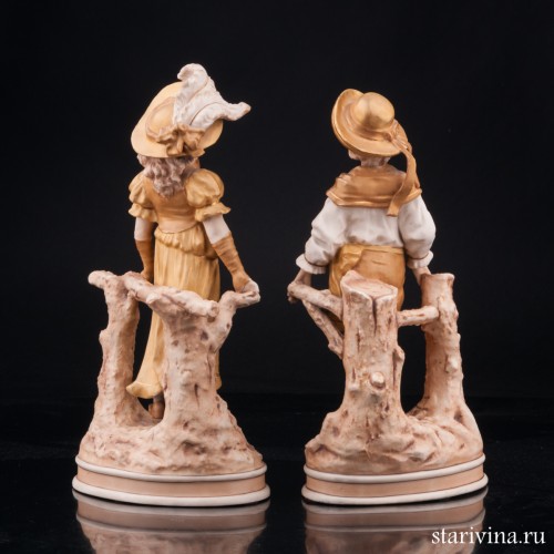 Пара в золотых костюмах, Австрия, нач. 20 в