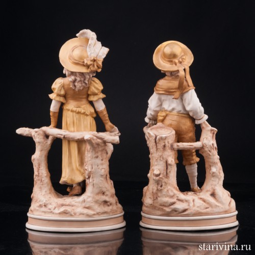 Пара в золотых костюмах, Австрия, нач. 20 в