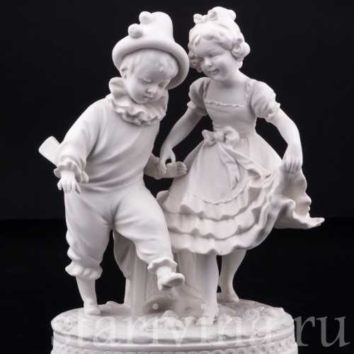 Мальчик Арлекин и девочка, Volkstedt, Германия, кон. 19 в