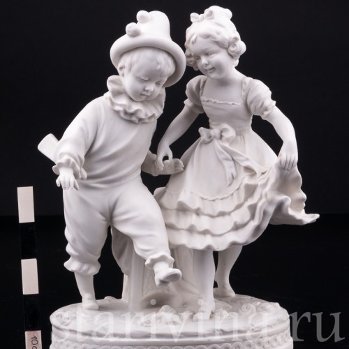 Мальчик Арлекин и девочка, Volkstedt, Германия, кон. 19 в