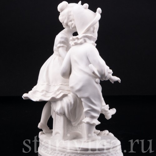 Мальчик Арлекин и девочка, Volkstedt, Германия, кон. 19 в