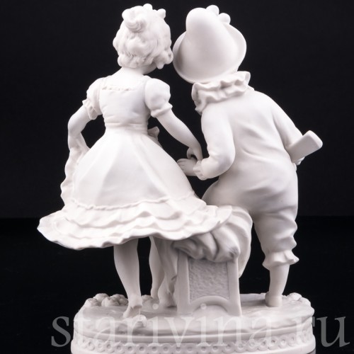 Мальчик Арлекин и девочка, Volkstedt, Германия, кон. 19 в