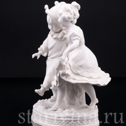 Мальчик Арлекин и девочка, Volkstedt, Германия, кон. 19 в