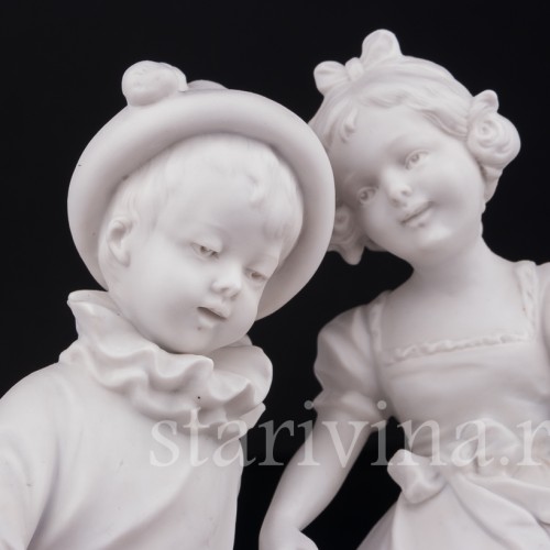 Мальчик Арлекин и девочка, Volkstedt, Германия, кон. 19 в