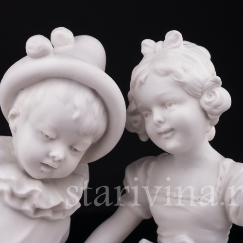 Мальчик Арлекин и девочка, Volkstedt, Германия, кон. 19 в