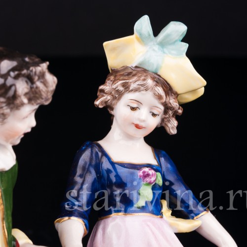 Дети на прогулке, Volkstedt, Германия, кон. 19 в