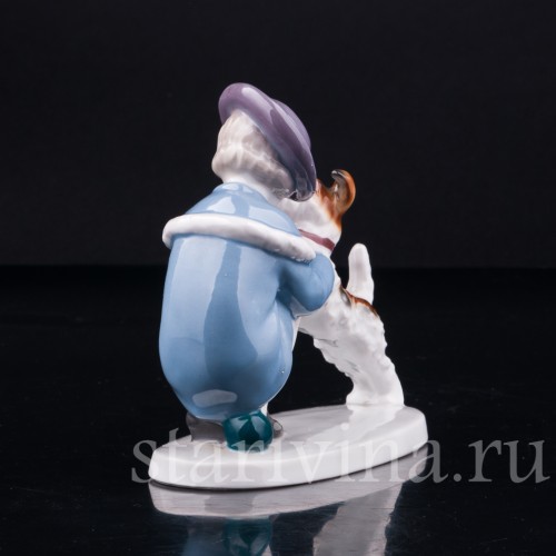 Девочка с собакой, Goebel, Германия, нач. 20 в