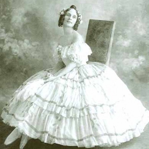 Балерина после выступления, кружевная, Дрезден, Германия, до 1935 г