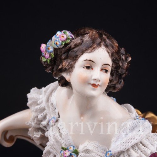 Балерина после выступления, кружевная, Дрезден, Германия, до 1935 г