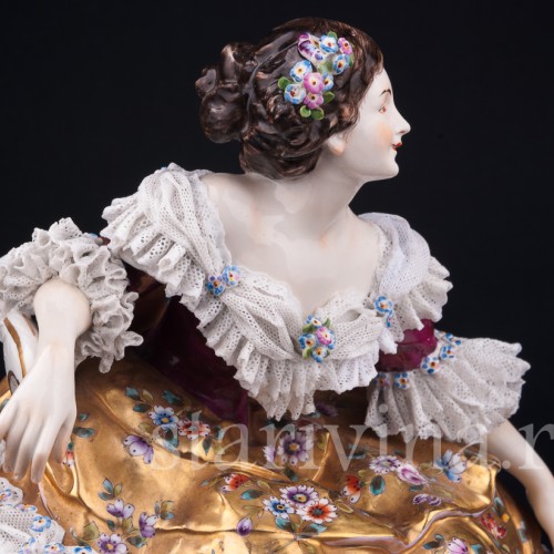 Балерина после выступления, кружевная, Дрезден, Германия, до 1935 г