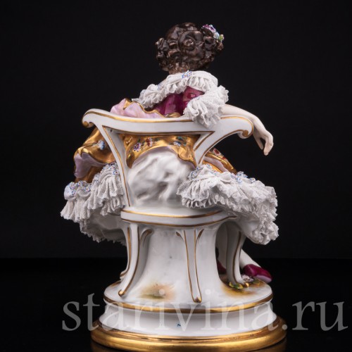 Балерина после выступления, кружевная, Дрезден, Германия, до 1935 г