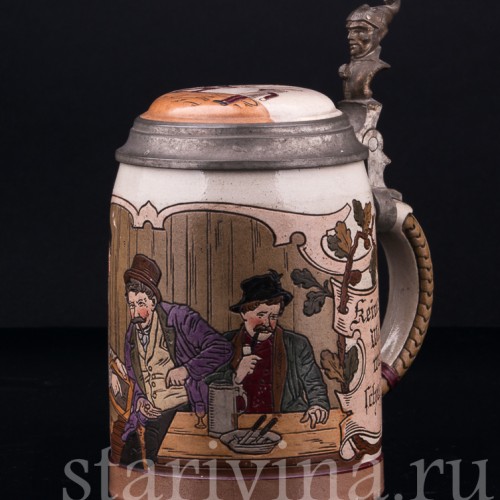 Кружка в Трактире, 0.5 л, Marzi & Remy, Германия, 1900 гг