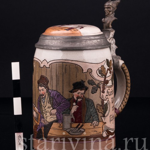 Кружка в Трактире, 0.5 л, Marzi & Remy, Германия, 1900 гг