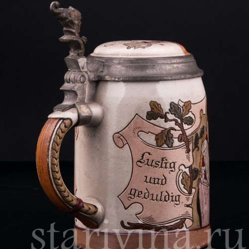 Кружка в Трактире, 0.5 л, Marzi & Remy, Германия, 1900 гг