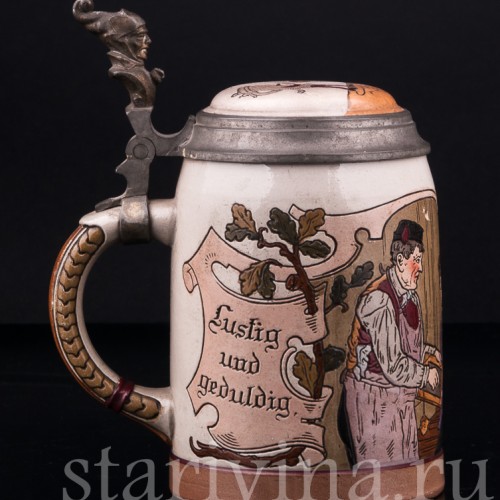 Кружка в Трактире, 0.5 л, Marzi & Remy, Германия, 1900 гг