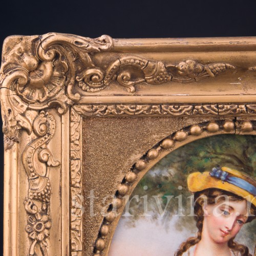 Картина на фарфоре "Пастораль", Германия, кон. 19 в