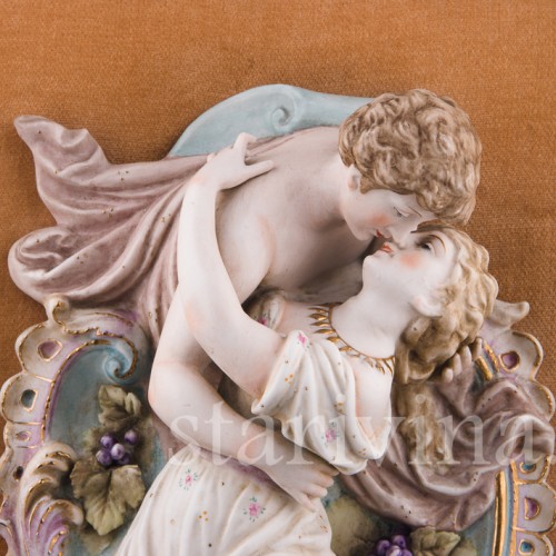 Панно "Влюблённые", Sitzendorf, Германия, кон. 19 в